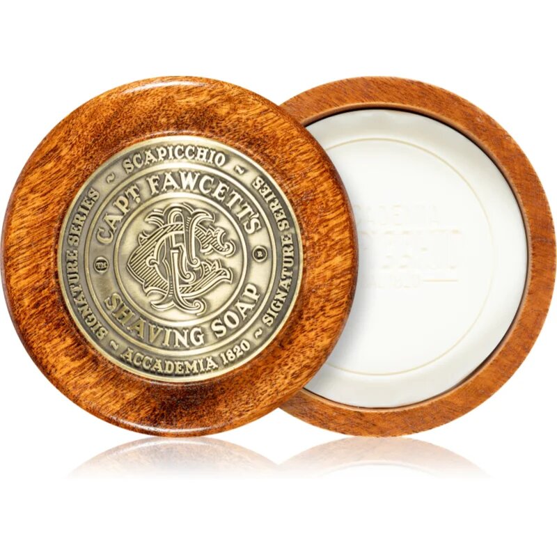Captain Fawcett Shaving Sciapicchio Soap milo za britje + etui za moške 110 g