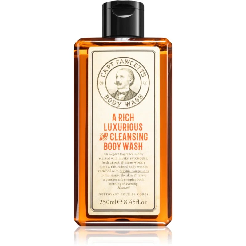Captain Fawcett Shower Gel Expedition čistilni gel za prhanje za moške 250 ml