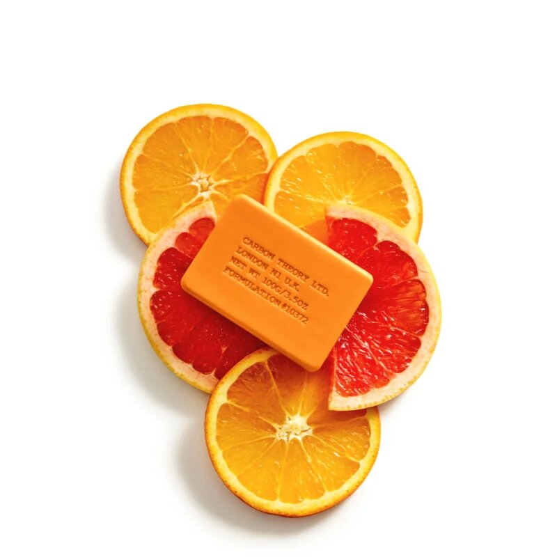 Carbon Theory Facial Cleansing Bar Vitamin C & Caffeine čistilno milo za obraz z vitaminom C Orange 100 g