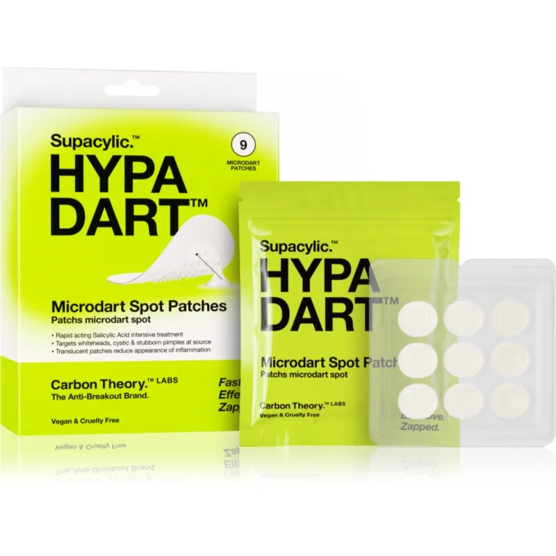 Carbon Theory Hypa Dart Microdart Spot Patches obliži za problematično kožo proti aknam 9 kos