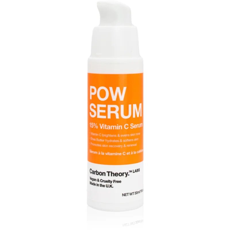 Carbon Theory Pow Serum 15% Vitamin C posvetlitveni serum za obraz z vitaminom C 30 ml
