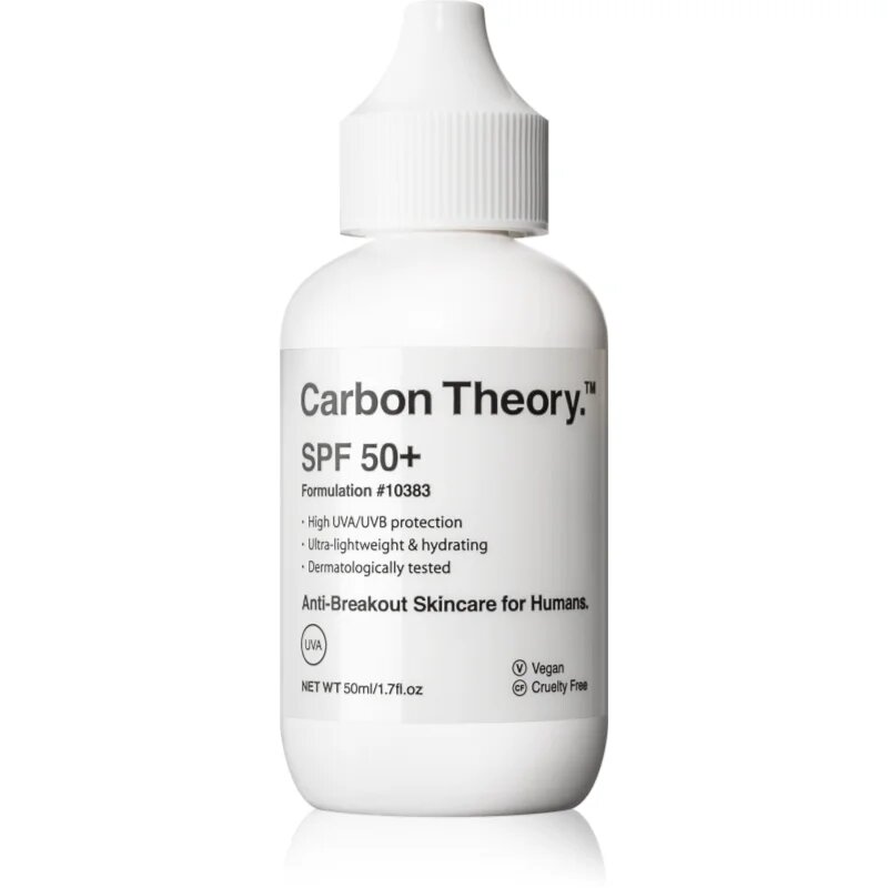 Carbon Theory SPF 50+ vlažilna zaščitna krema SPF 50+ 50 ml