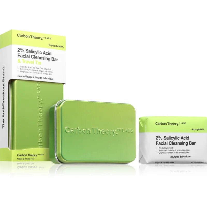 Carbon Theory Supacylic Max Facial Cleansing Bar čistilno milo za obraz s salicilno kislino 80 g