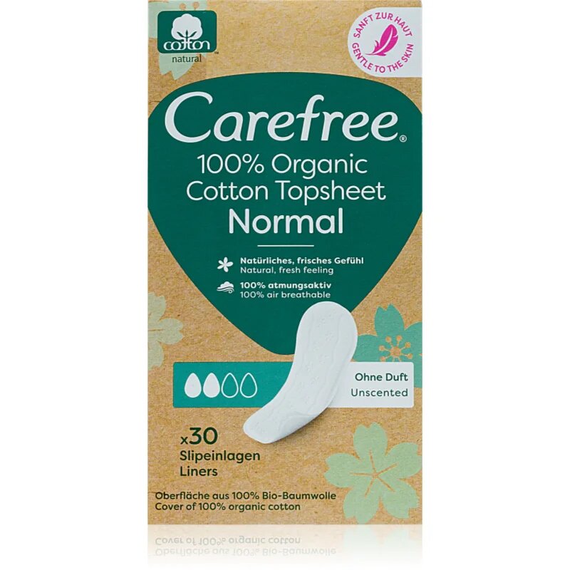 Carefree Organic Cotton Normal dnevni vložki 30 kos