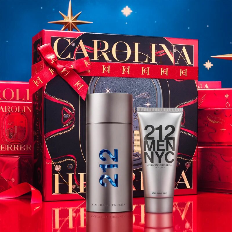 Carolina Herrera 212 NYC Men darilni set za moške