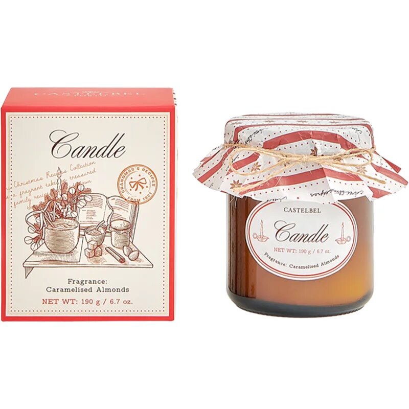Castelbel Christmas Recipes Caramelized Almonds dišeča sveča 190 g