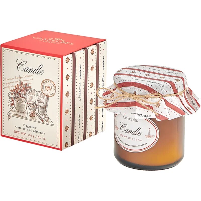 Castelbel Christmas Recipes Caramelized Almonds dišeča sveča 190 g