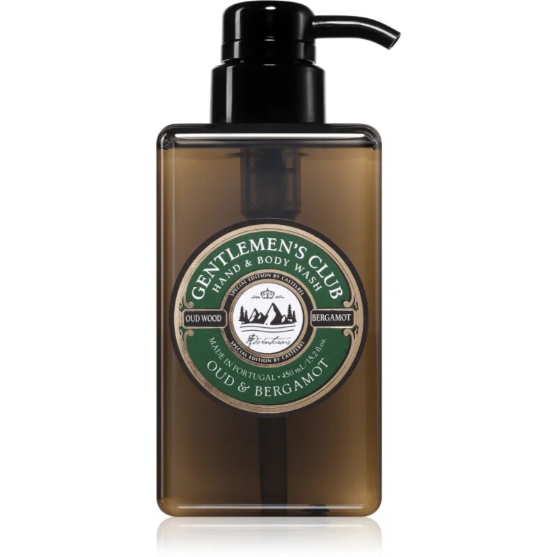 Castelbel Gentlemen's Club Oud & Bergamot luksuzno tekoče milo za roke in telo 450 ml