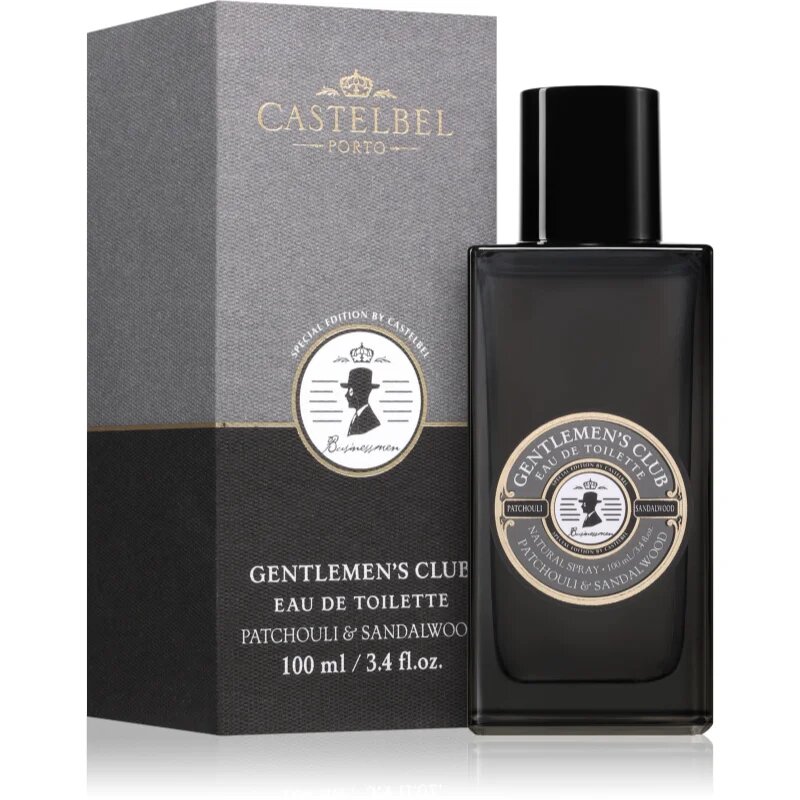 Castelbel Gentlemen's Club Patchouli & Sandalwood toaletna voda za moške 100 ml