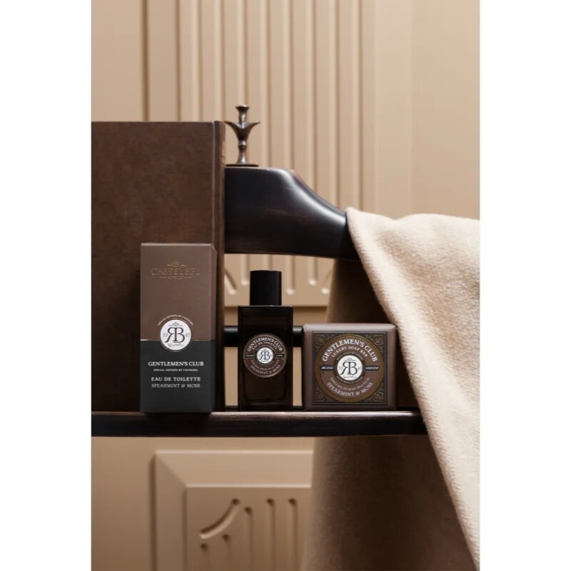 Castelbel Gentlemen's Club Spearmint & Moss luksuzno trdo milo z 24-karatnim zlatom 150 g