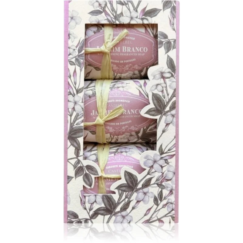 Castelbel White Jasmine trdo milo darilni set 3x150 g