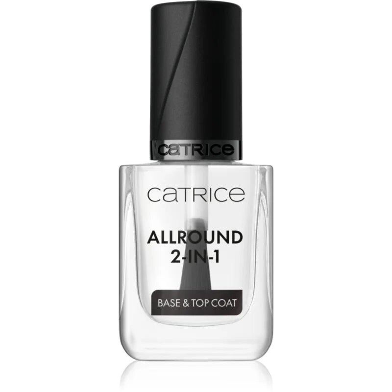 Catrice Allround 2-in-1 podlaga za lak za nohte 2 v 1 transparenten (M)transparentna (F)transparentno (N) 10.5 ml