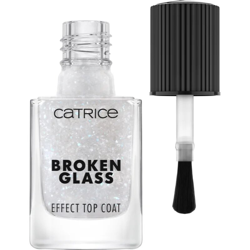 Catrice Broken Glass Effect Top Coat nadlak za nohte z bleščicami odtenek 050 Sparkling Reflection 10.5 ml