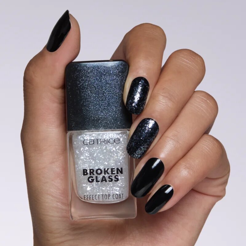 Catrice Broken Glass Effect Top Coat nadlak za nohte z bleščicami odtenek 050 Sparkling Reflection 10.5 ml