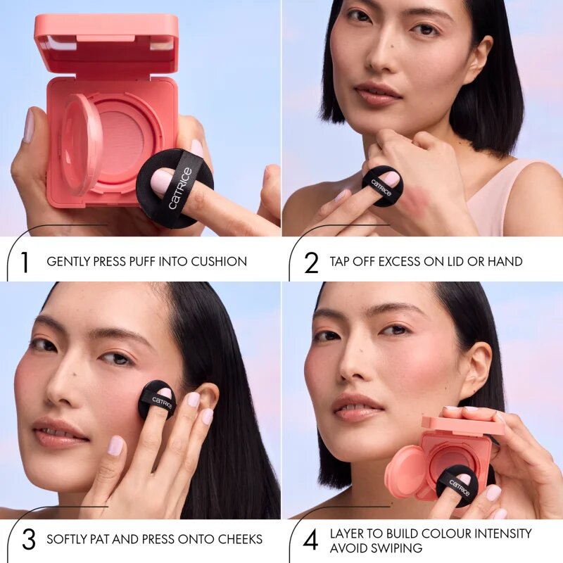 Catrice Cloud Tint Cushion Blush rdečilo v gobici odtenek C010 Cloud 9 to 5 4 g