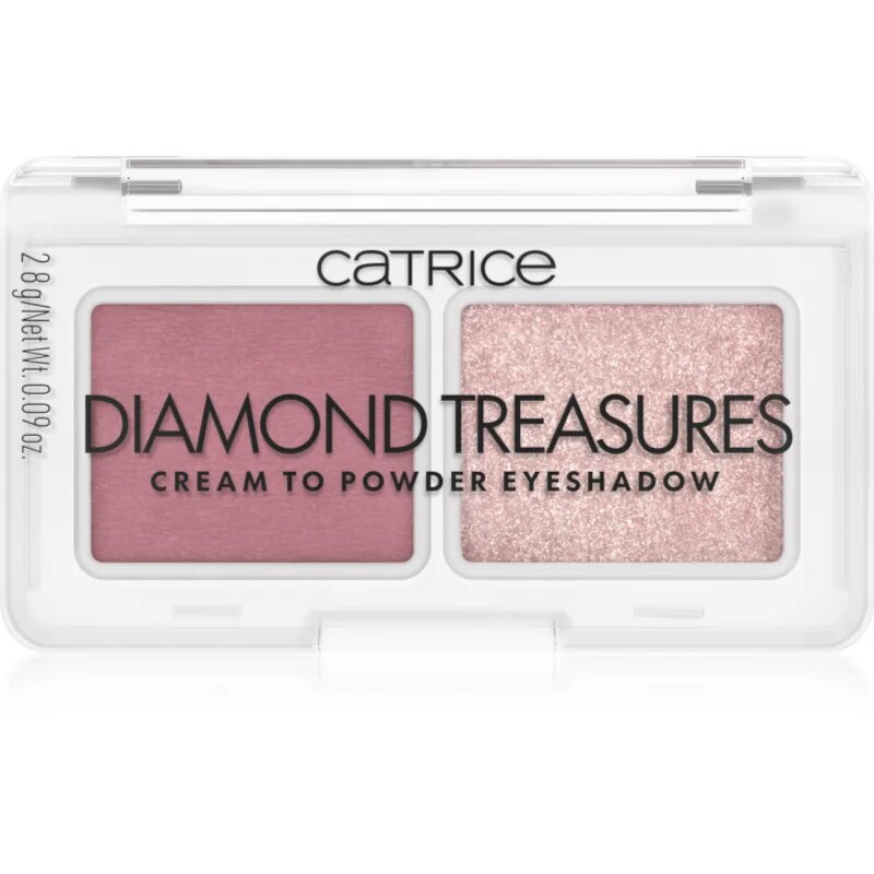 Catrice Diamond Treasures duo senčila za oči odtenek 020 Fairy Dust 2.8 g