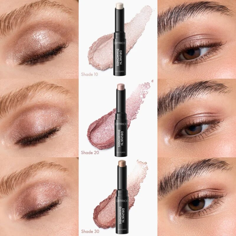 Catrice Drunk'n Diamonds Jelly Topper kremasto senčila za oči v svinčniku odtenek 020 Blossom Lights 2.5 g