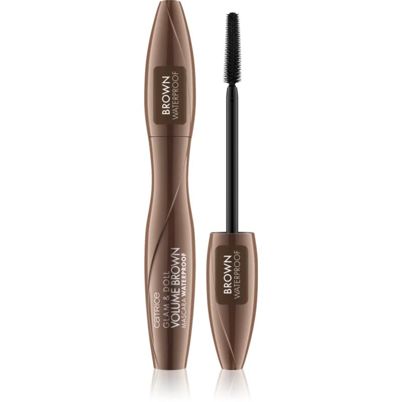 Catrice Glam & Doll Volume Brown vodoodporna maskara za podaljšanje privihanje in volumen 10 ml
