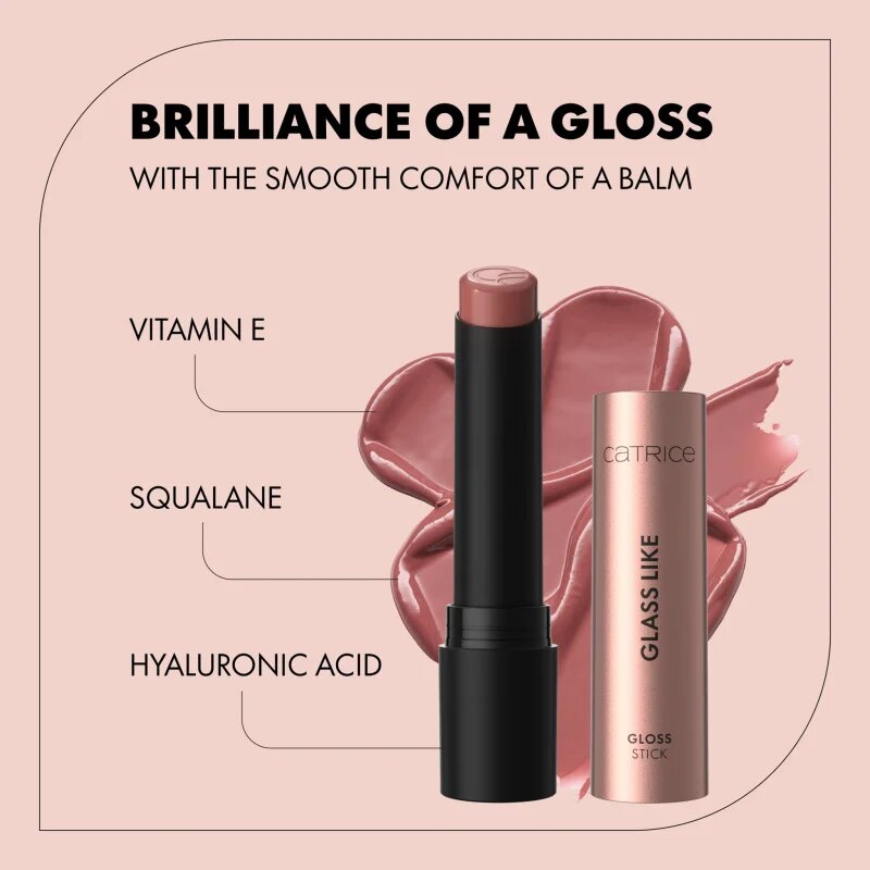 Catrice Glass Like Gloss Stick vlažilna sijoča šminka odtenek 030 Talk Hibiscus To Me 3 g