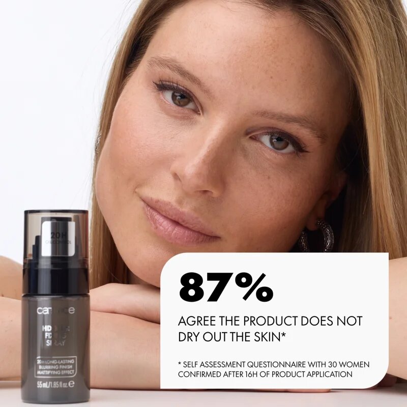 Catrice HD Blur matirajoče pršilo za utrjevanje make-upa za dolgoobstojen učinek 55 ml