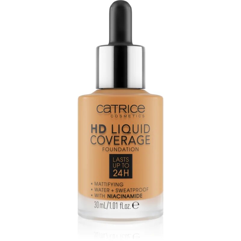 Catrice HD Liquid Coverage tekoči puder odtenek 066 Warm Toffee 30 ml