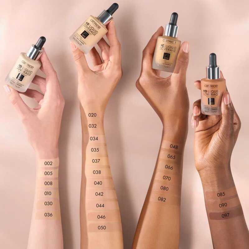 Catrice HD Liquid Coverage tekoči puder odtenek 066 Warm Toffee 30 ml