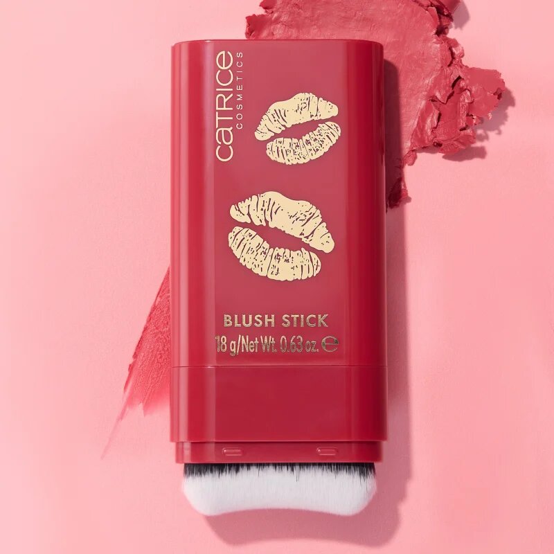 Catrice KISS & GLOW kremasto rdečilo v paličici odtenek C02 Amor's Fave 18 g