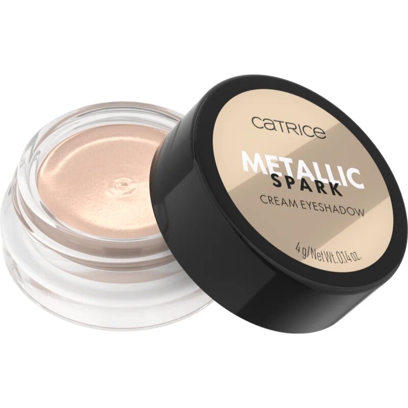 Catrice Metallic Spark kremasto senčila za oči za bleščeč sijaj odtenek 010 Champagne Chic 4 g