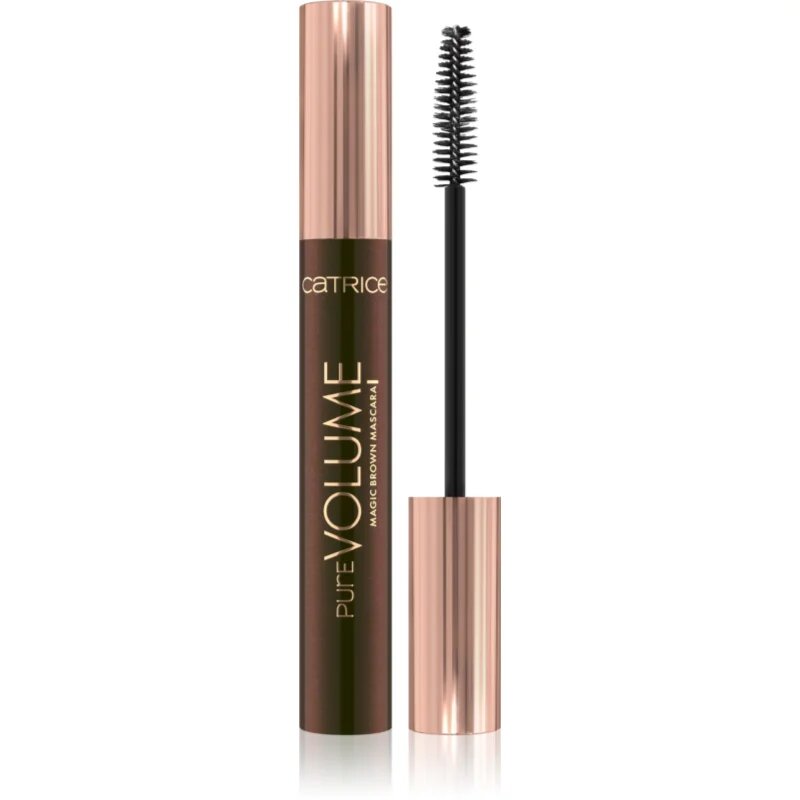 Catrice Pure Volume Magic Brown maskara za podaljšanje vihanje in volumen trepalnic odtenek 010 Brown 10 ml