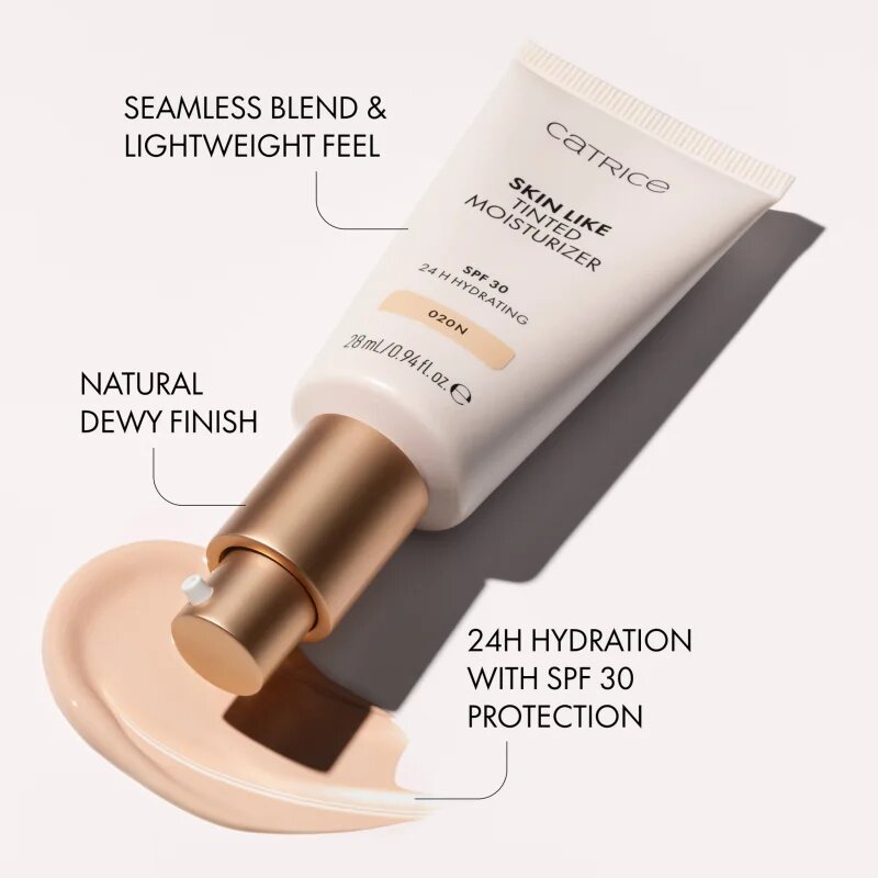Catrice Skin Like Tinted Moisturizer vlažilna tonirana krema SPF 30 odtenek 027C 28 ml
