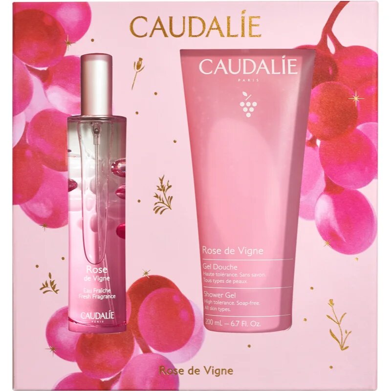 Caudalie Rose de Vigne Fresh Fragrance Gift Set božični darilni set za prehrano in hidracijo