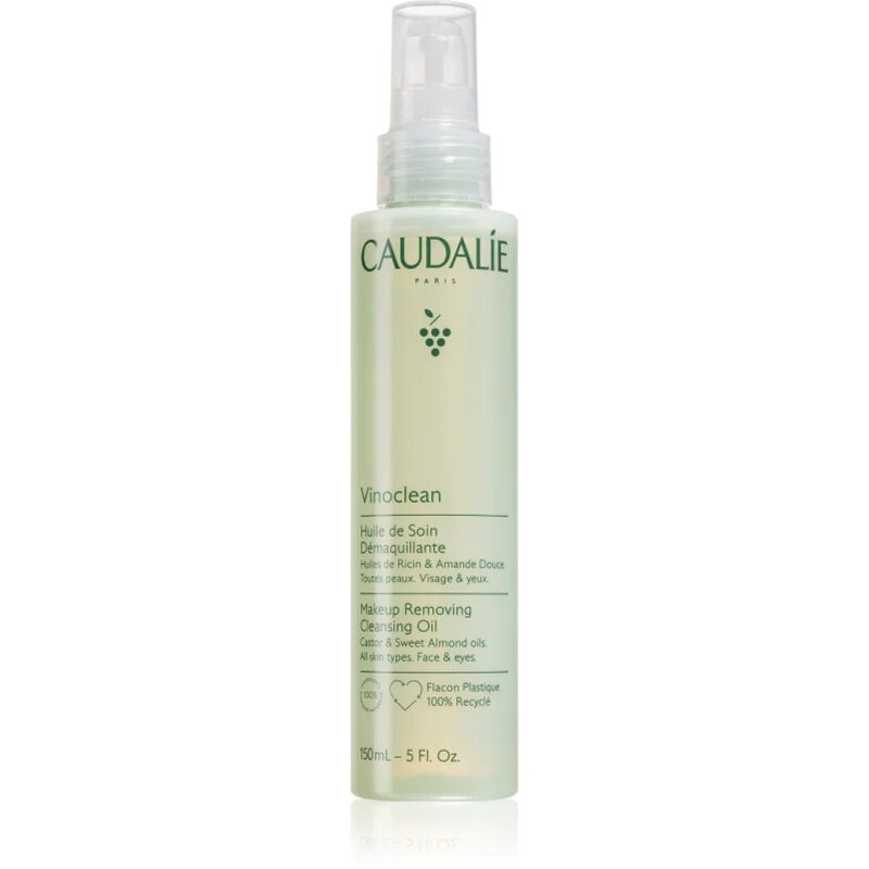 Caudalie Vinoclean čistilno olje za odstranjevanje ličil za obraz in oči 150 ml