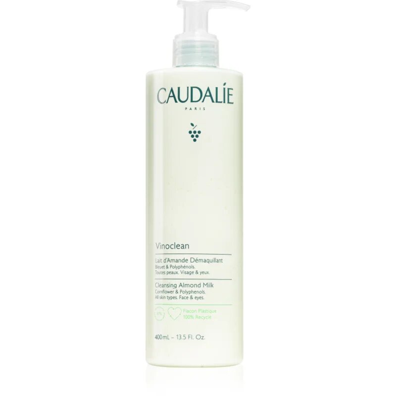 Caudalie Vinoclean mleko za odstranjevanje ličil za obraz in oči 400 ml