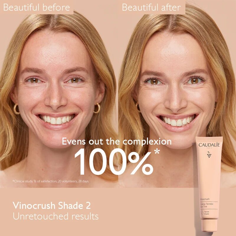 Caudalie Vinocrush Skin Tint CC krema za poenoten ten kože z vlažilnim učinkom odtenek 2 30 ml