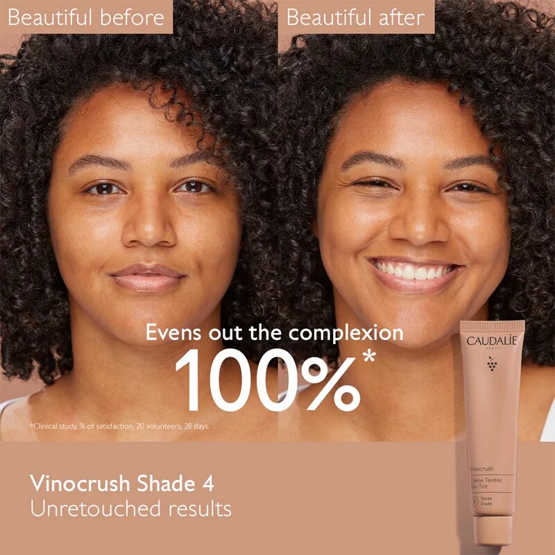 Caudalie Vinocrush Skin Tint CC krema za poenoten ten kože z vlažilnim učinkom odtenek 4 30 ml