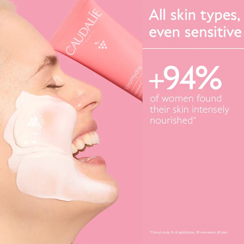 Caudalie VinoHydra Moisturizing Mask vlažilna maska s hranilnim učinkom 75 ml