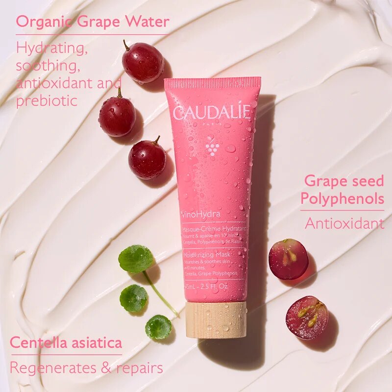 Caudalie VinoHydra Moisturizing Mask vlažilna maska s hranilnim učinkom 75 ml