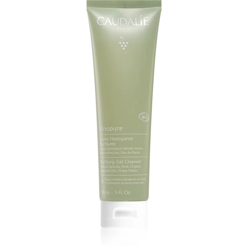 Caudalie Vinopure Purifying Gel Cleanser globinsko čistilni gel za mastno in problematično kožo 150 ml