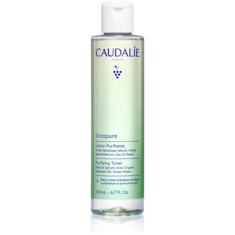 Caudalie Vinopure Purifying Toner čistilni tonik za mešano kožo 200 ml