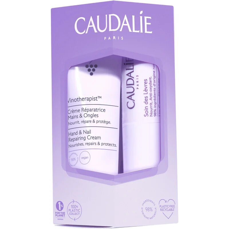 Caudalie Vinotherapist Hand & Lip Duo darilni set z vlažilnim učinkom 2 kos