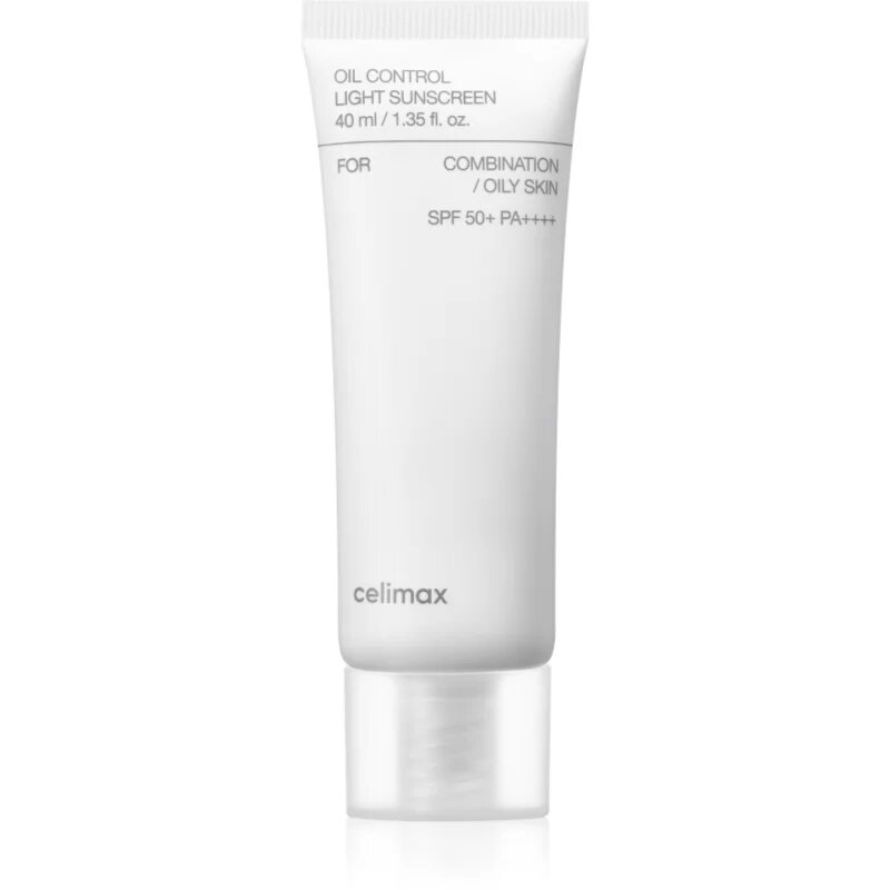 celimax Oil Control Light Sunscreen krema za sončenje SPF 50+ za mastno in mešano kožo 40 ml