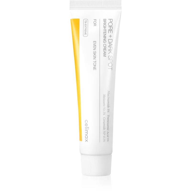 celimax Pore+Dark Spot Brightening Cream posvetlitvena krema za kožo s hiperpigmentacijo 35 ml