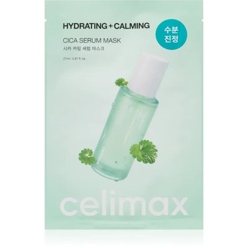 celimax The Real Cica intenzivna hidrogelna maska za pomiritev kože 27 ml