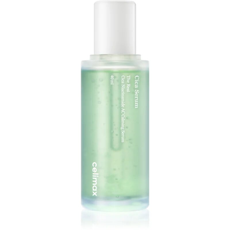 celimax The Real Cica Niacinamide AC Calming Serum pomirjajoči serum za občutljivo k aknam nagnjeno kožo 40 ml