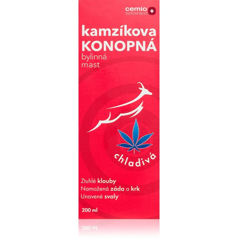 Cemio Kamzík’s Hemp Ointment Cooling zeliščno mazilo s hladilnim učinkom 200 ml
