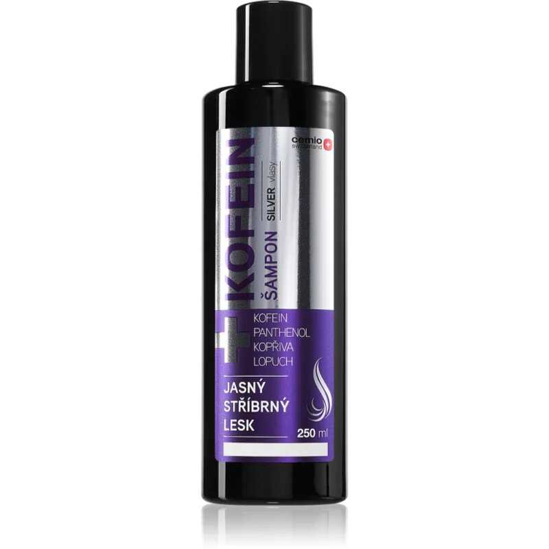 Cemio Kofein Silver šampon za okrepitev las za sive lase 250 ml