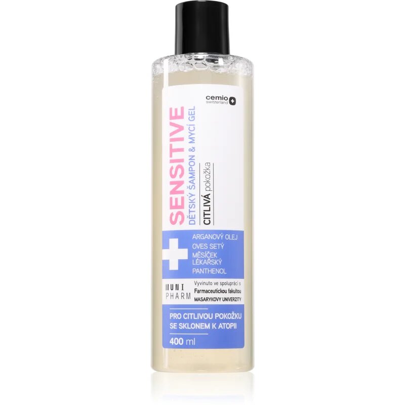 Cemio Sensitive šampon in gel za prhanje za otroke 400 ml