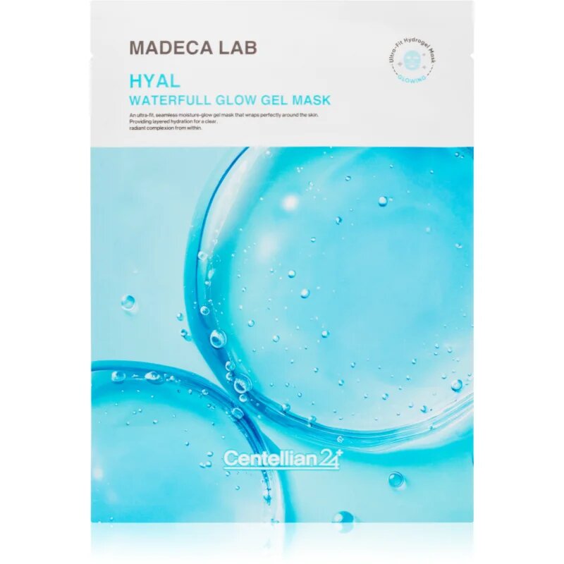 Centellian24 Madeca Lab Hyal Waterfull Glow Gel Mask vlažilna tekstilna maska s hladilnim učinkom 22 ml