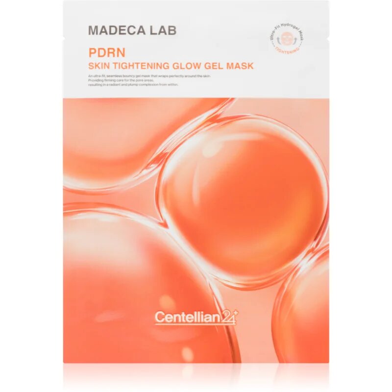 Centellian24 Madeca Lab PDRN Skin Tightening Glow Gel Mask gladilna maska iz platna s hladilnim učinkom 22 ml
