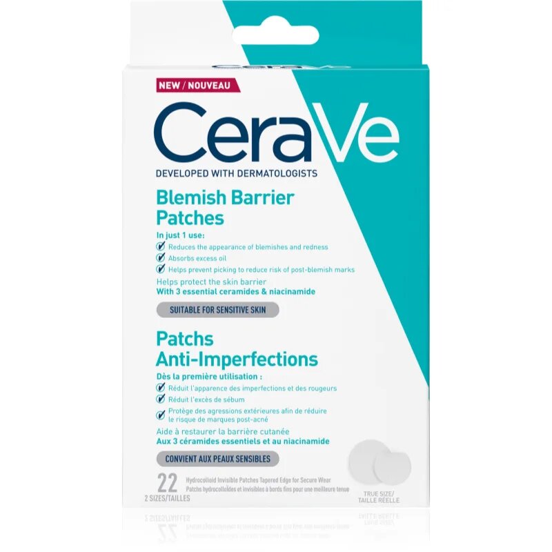 CeraVe Blemish Control Barrier Patches obliži za problematično kožo proti aknam 22 kos